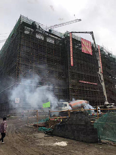 常州强力电子新材料有限公司研发中心主体封顶庆典 常州强力电子新材料有限公司研发中心主体封顶庆典