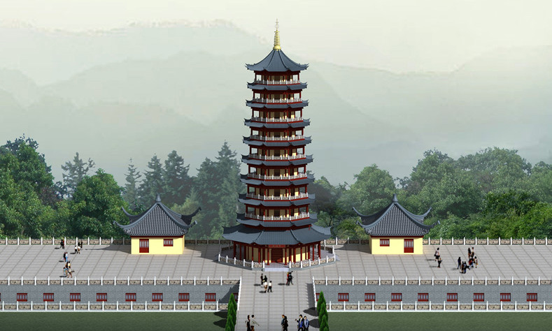 安徽省六安市龙穴山广福寺——地宫 宝塔项目